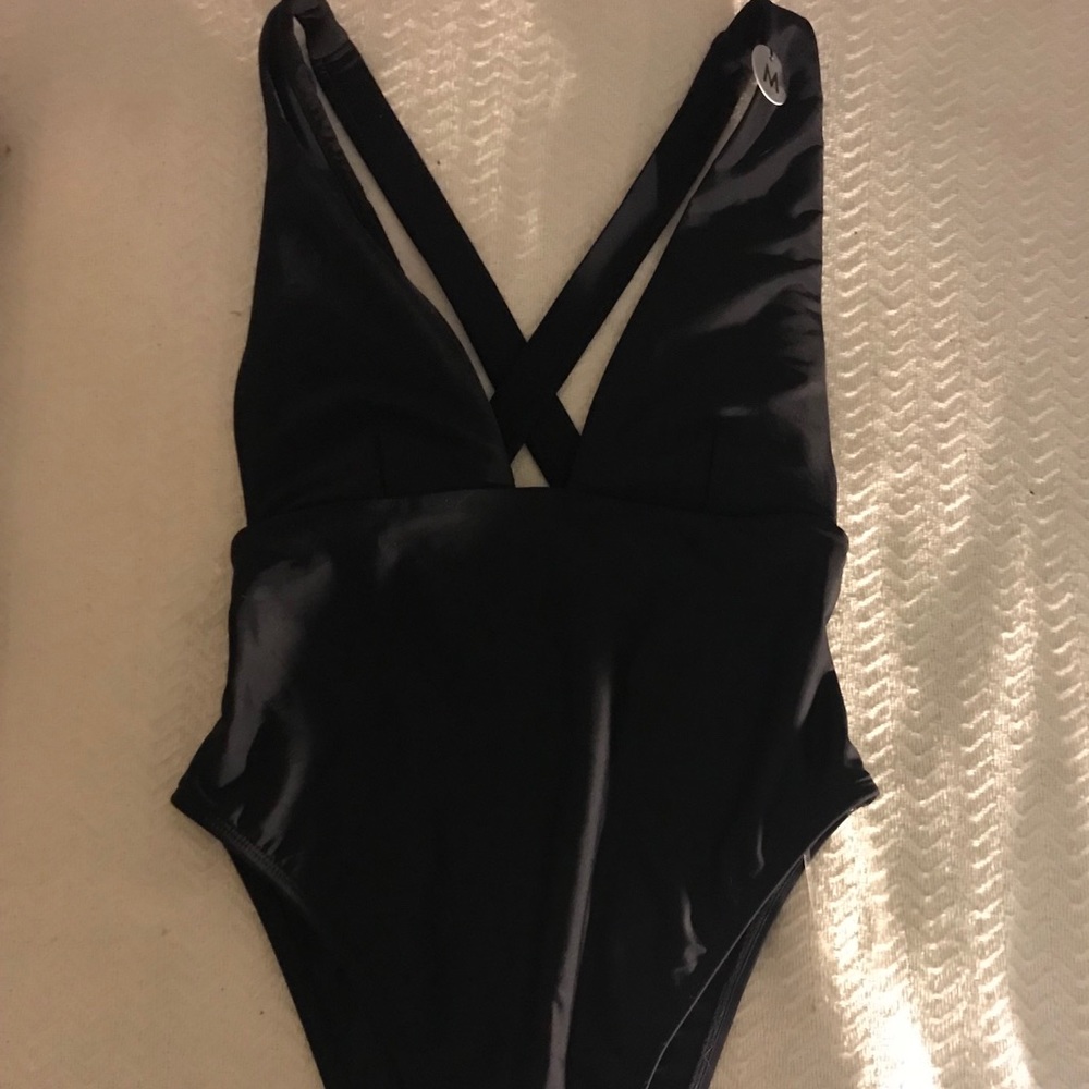 Forever 21 Black High cut one piece